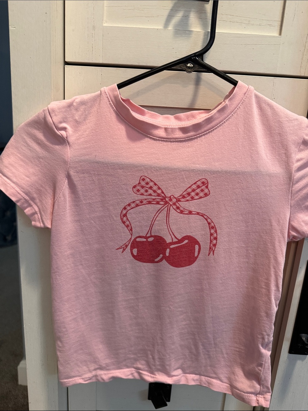 Kids Pink Cherry Graphic Tee